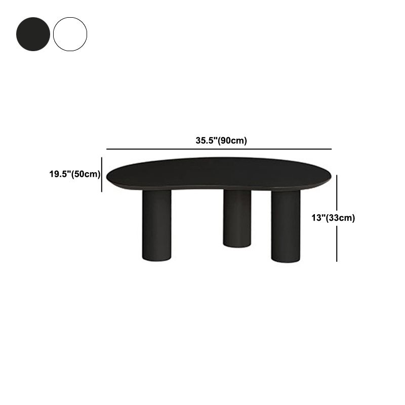Scandinavian 3 Legs Coffee Table Free form Wooden  Coffee Cocktail Table for Living Room