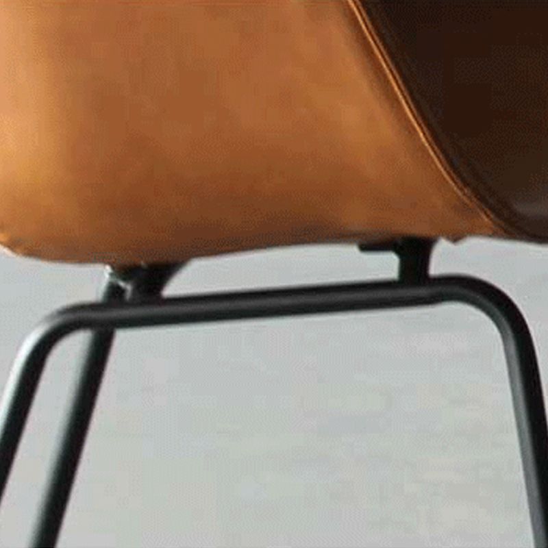 Sillón industrial para sala de reuniones con acabado mate y respaldo sólido (juego de 2)