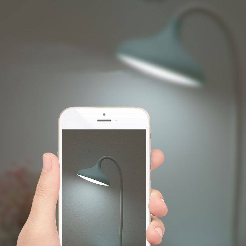 Lampade per comodini rotondi Modern Plastic 1 Lampada da tavolo a LED LED