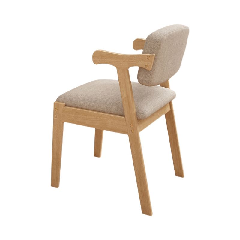 Chaise d'appoint de salle à manger contemporaine Chaises d'appoint de salle à manger à dossier ouvert en bois massif