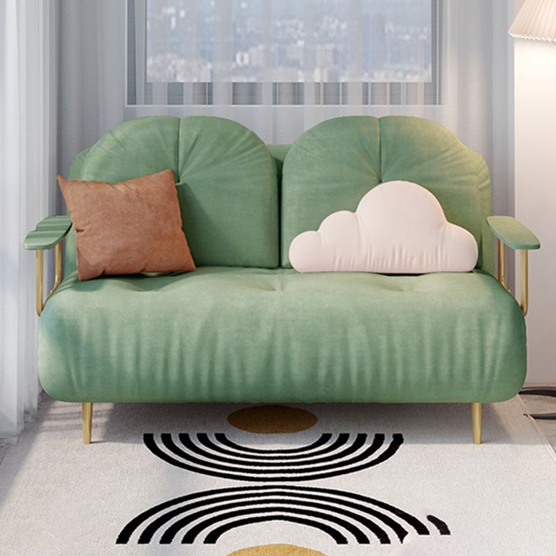 Luxurious Full/Queen Convertible Sofa Tufted Upholstery Sofa Bed