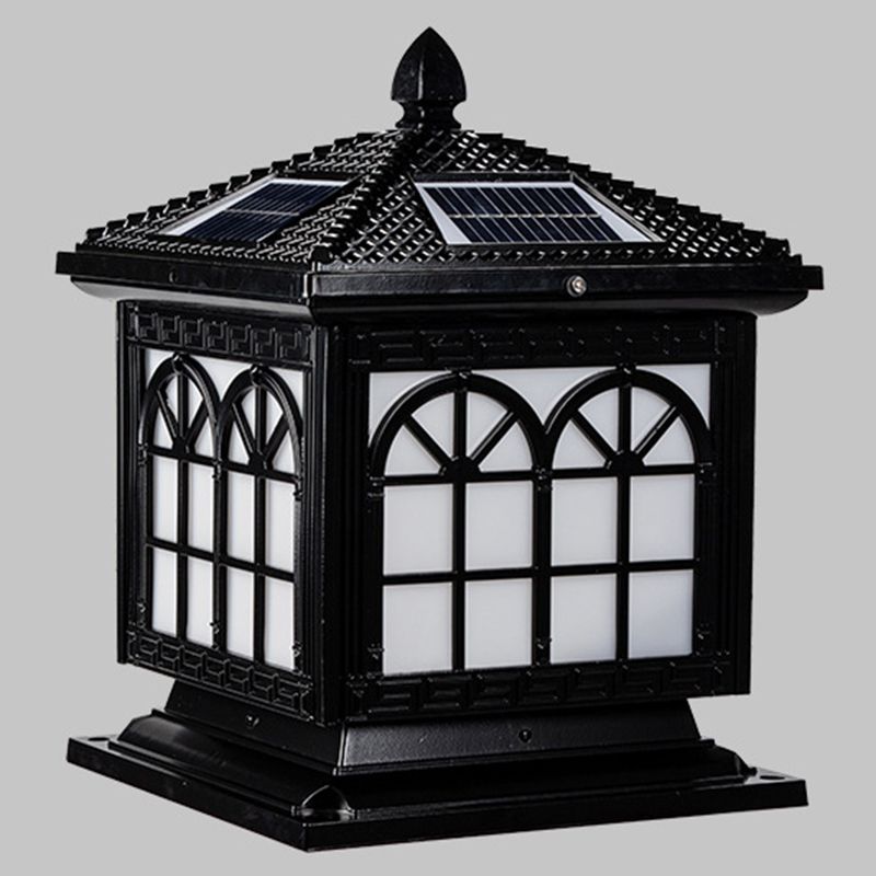 Modern Simple LED Pillar Lamp Household Solar Light for Backyard