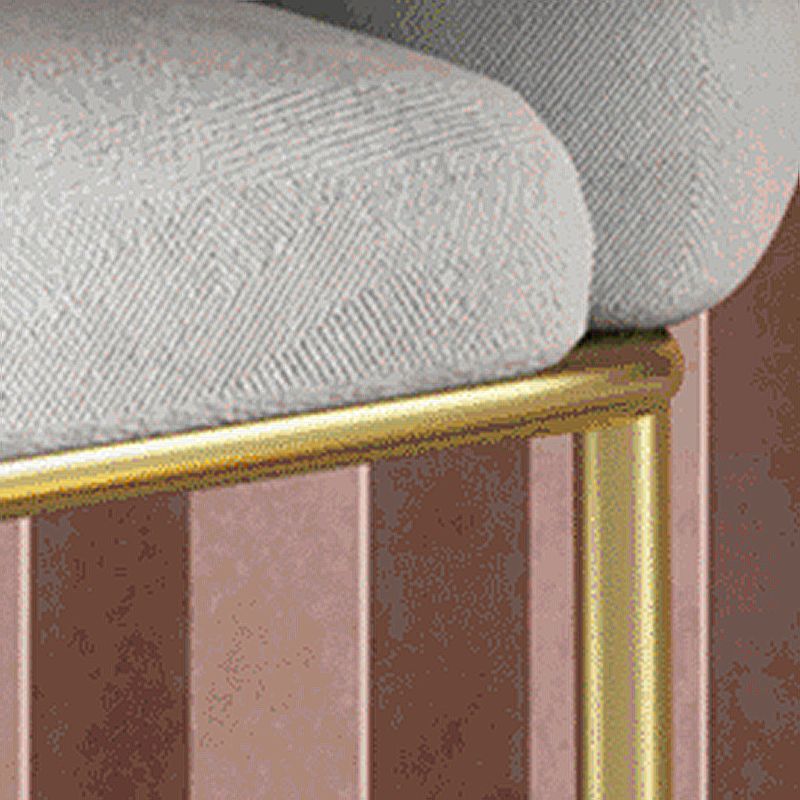 Biscuit Back Sofa 23.62" Deep Sloped Arm Sofa with Gold Frame