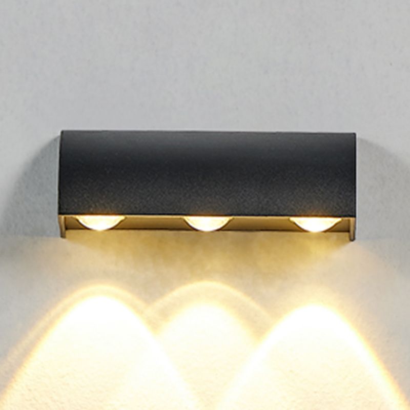 3 Lights Wall Lamp Modern LED Wall Mount Lamp with Aluminum Shade for Garden