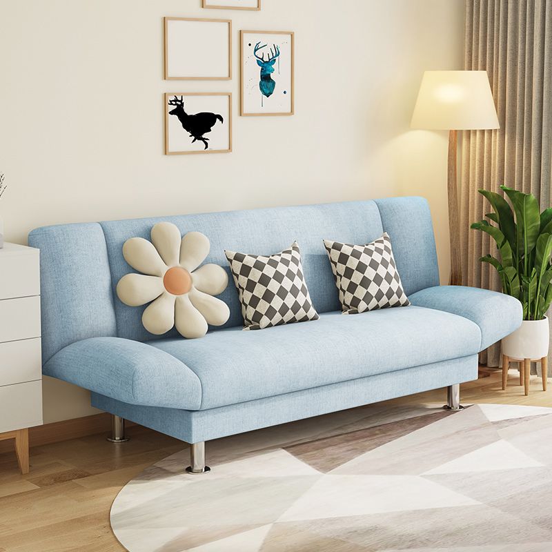 29.52" H Linen Armless Convertible Sleeper Sofa for Living Room