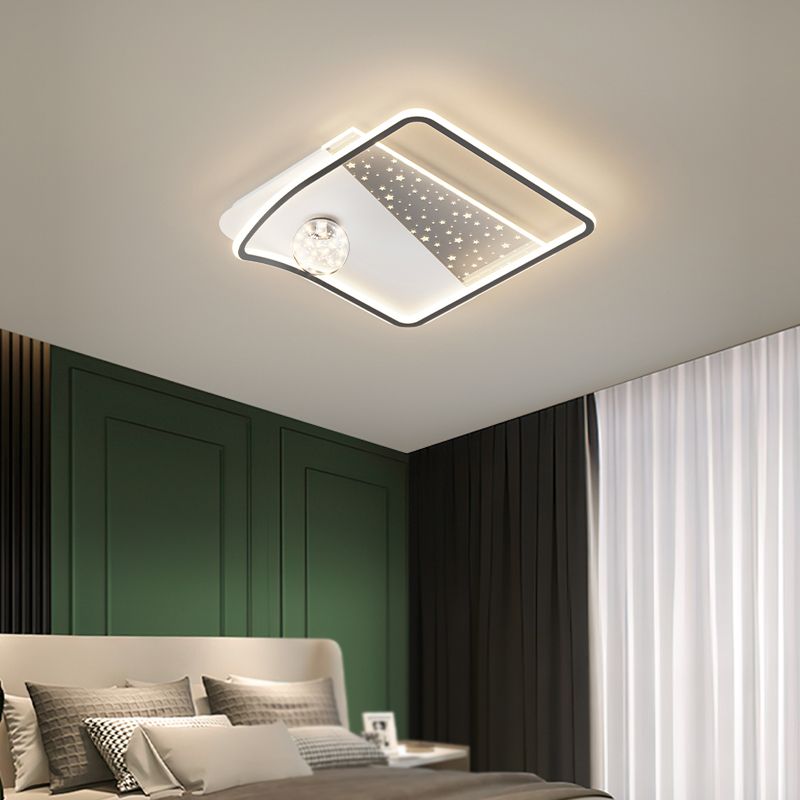 Modern Style Geometry Shape Ceiling Light Fixtures Metal Ceiling Mounted Lights