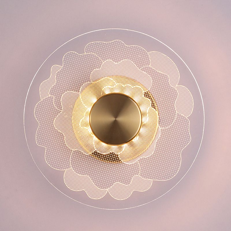 Simple Wall Lighting Fixture Circle Wall Light Sconce for Bedroom