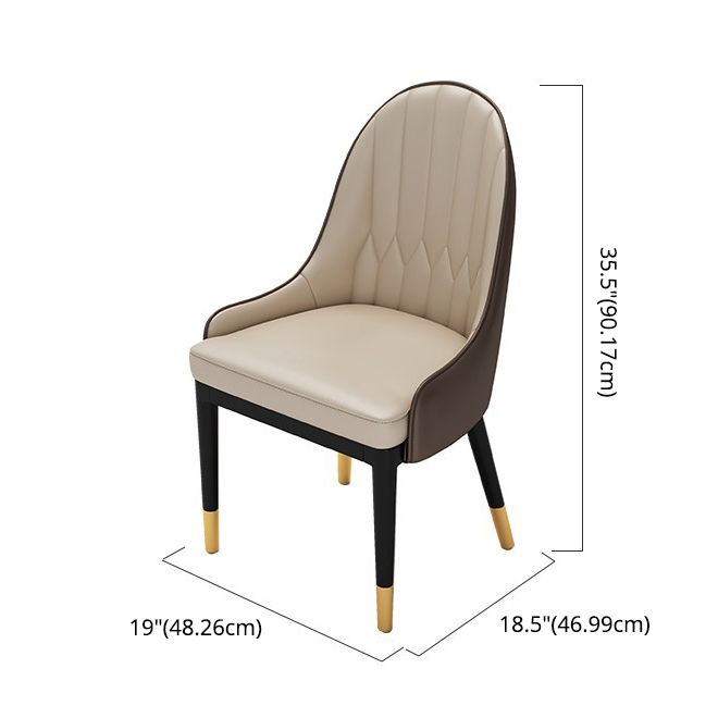 Scandinavian Sintered Stone Dining Room Set Standard Height with Gold Base Dining Furniture