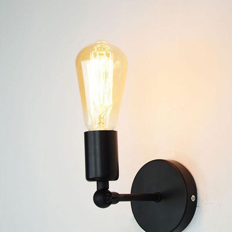 Industrial Black Wall Light Metal Lighting for Home Living Room