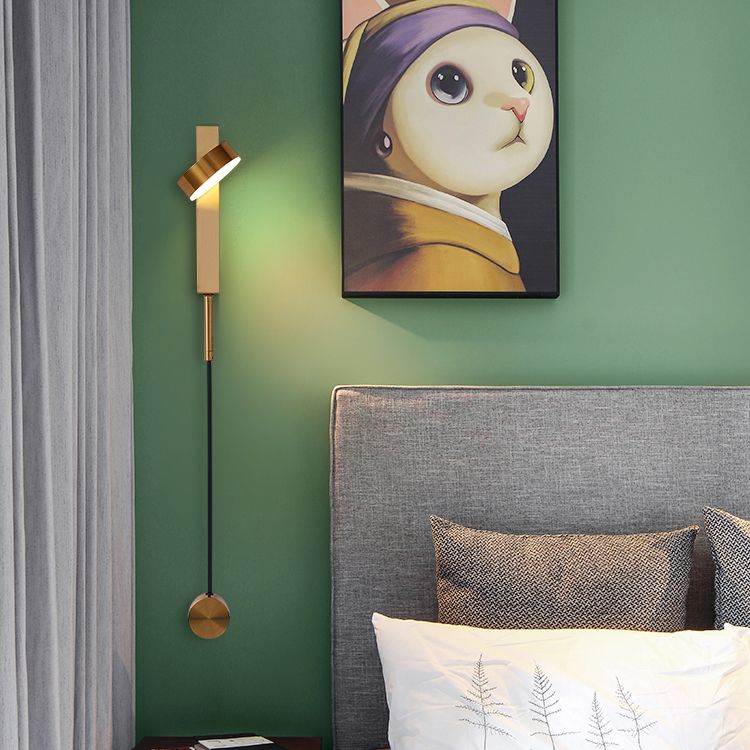 Moderner Stil Geometrischer Wandleuchten Beleuchtung Metall 1 Leichte LED -Wandmontagelampe