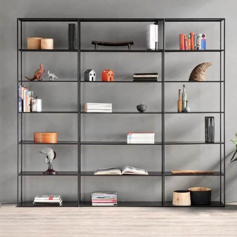 9.84"W Bookshelf Open Back Modern Style Bookcase for Home and Office