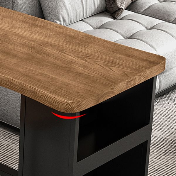 Indoor Modern Solid Wood Bistro Accent Dining Table Footrest Bistro Table with Storage