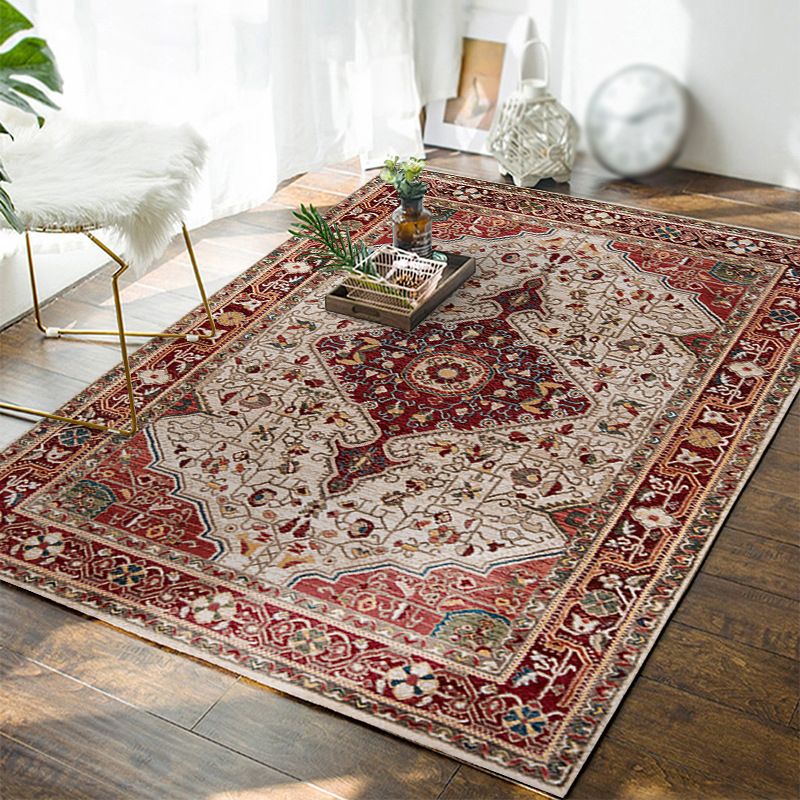 Mitte des Jahrhunderts Polyester Teppich Antique Waschbeerdigung Teppich Fleckenfeindfestem Teppich für Wohnkultur