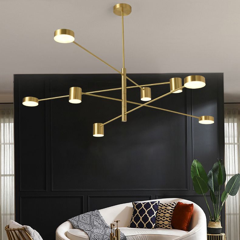 Lámpara de lámpara de starburst simplicidad moderna iluminación colgante acrílica para restaurante