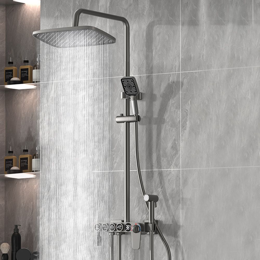 Modern Shower Combo Brass Handheld Shower Head Wall Mounted Shower Set