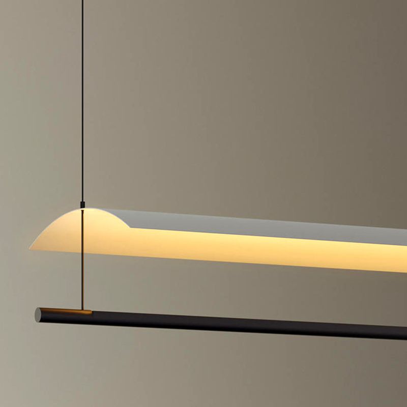 Nordic Metal Island Light Black 1 LED LED PRIGHTA para comedor