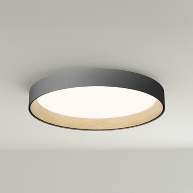 Modern Style Cylindrical Shade Ceiling Lamp Metal 1 Headed Ceiling Lighting for Restaurant