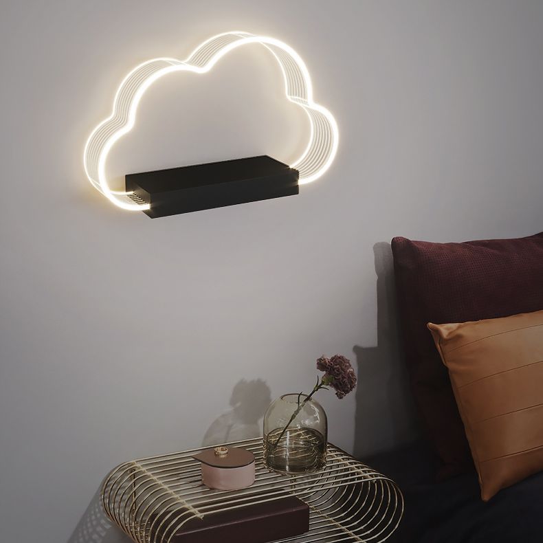 Lampada da parete a LED del letto Lampone Nordic Simple Wall Sconce per bambini Soggiorno