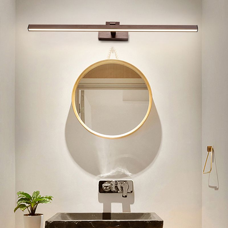 Luce murale di vanità in alluminio lineare Modern a parete a 1 luci per il bagno