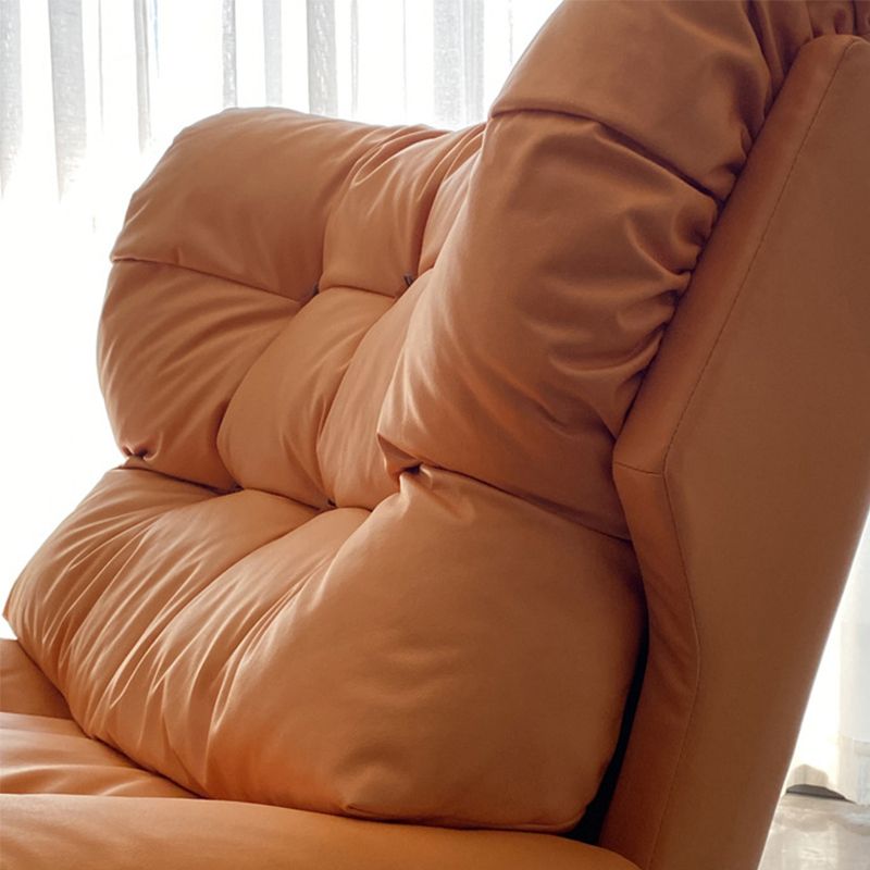 Nordic Armless Fabric Cushion Back Living Room Lounge Accent Chair