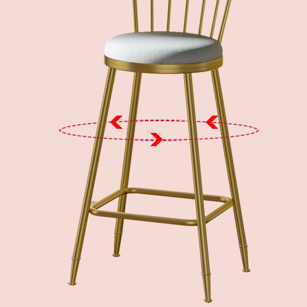 Modern Style Bar Table Set 1/3 Pieces Round Stone Bar table with Upholstered Stools