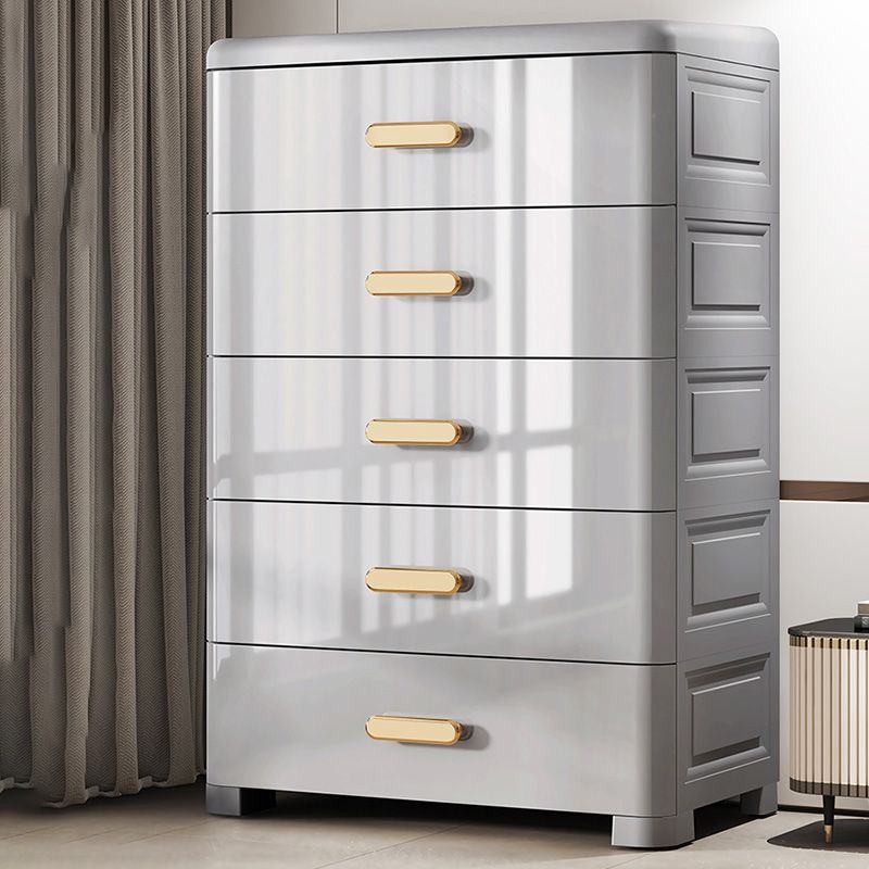 Rectangular Plastic Wardrobe Teen Style Bedroom Storage Cabinet