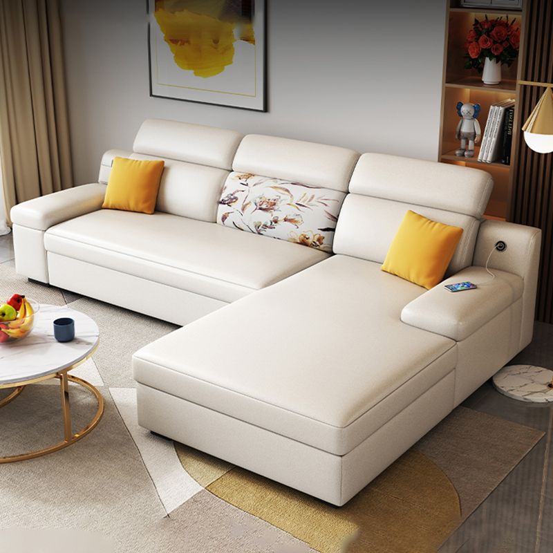3 seat Mid Century Modern Pillow Top Arm Sofa Sewn Pillow Back Sofa