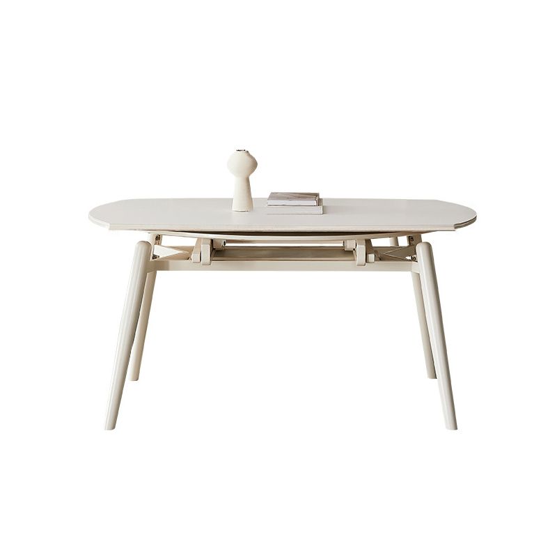 Modern Stone Dining Table 4 Oak Legs Dining Table for Dining Room