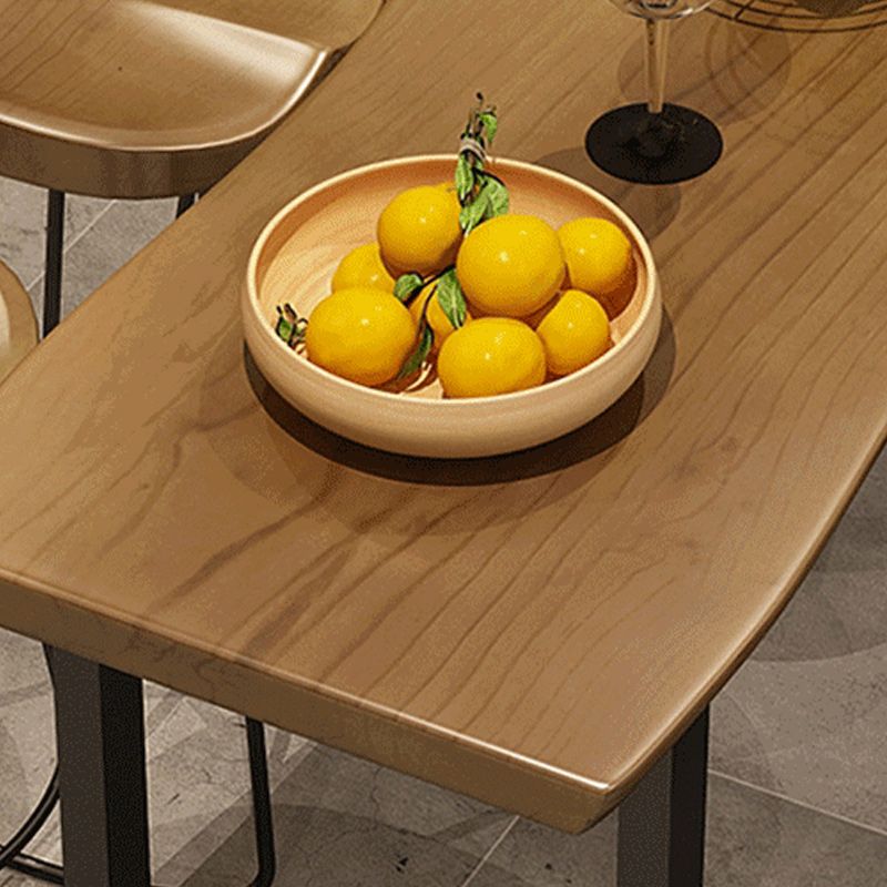 Industrial 1/2/9 Pieces Bar Table Set Rectangle Bar Table with High Stools