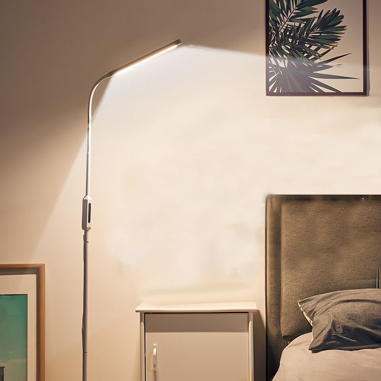 1 Light Linear Floor Lamps Modern Metal Standard Lamps for Living Room