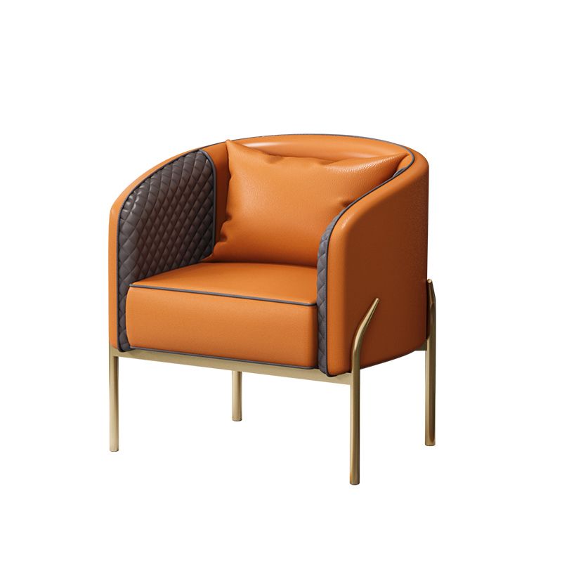 Contemporary Style Single Sofa Chair Pillow Back Arm Chair for Living Room