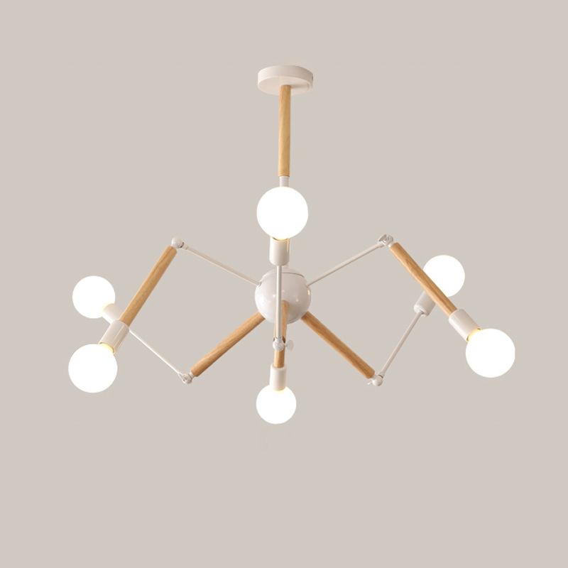 Spider Chandelier Light Fixtures Modern Multi-Head Hanging Pendant Lamps for Living Room