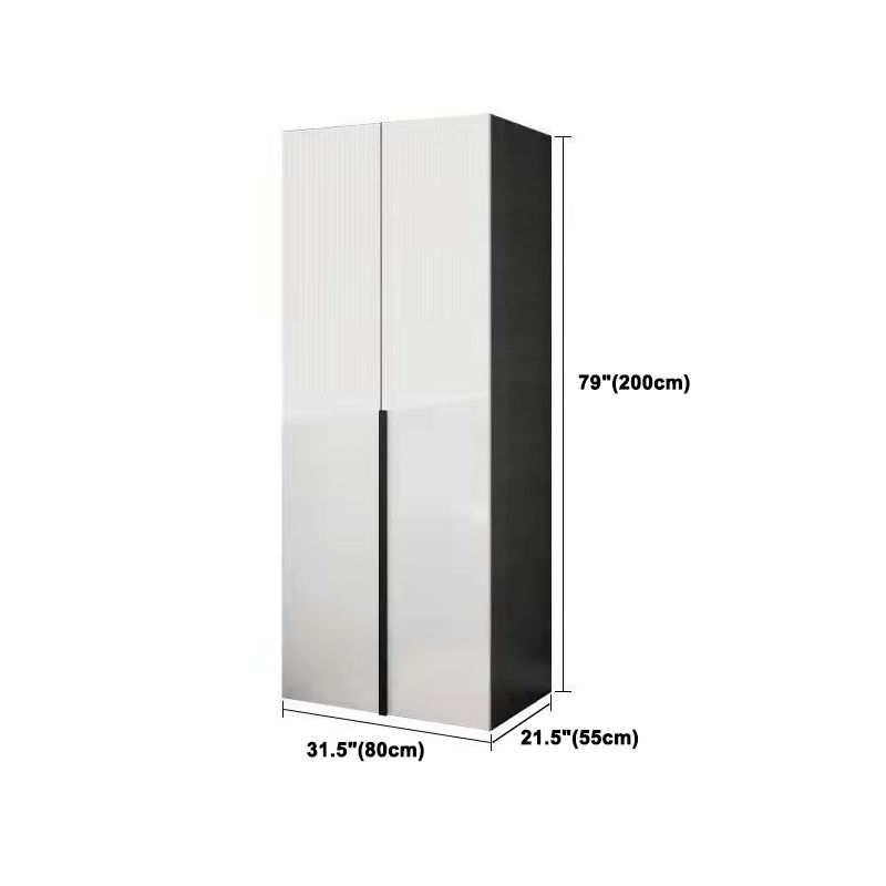 Modern Storage Cabinet Engineered Wood Wardrobe Armoire for Bedroom