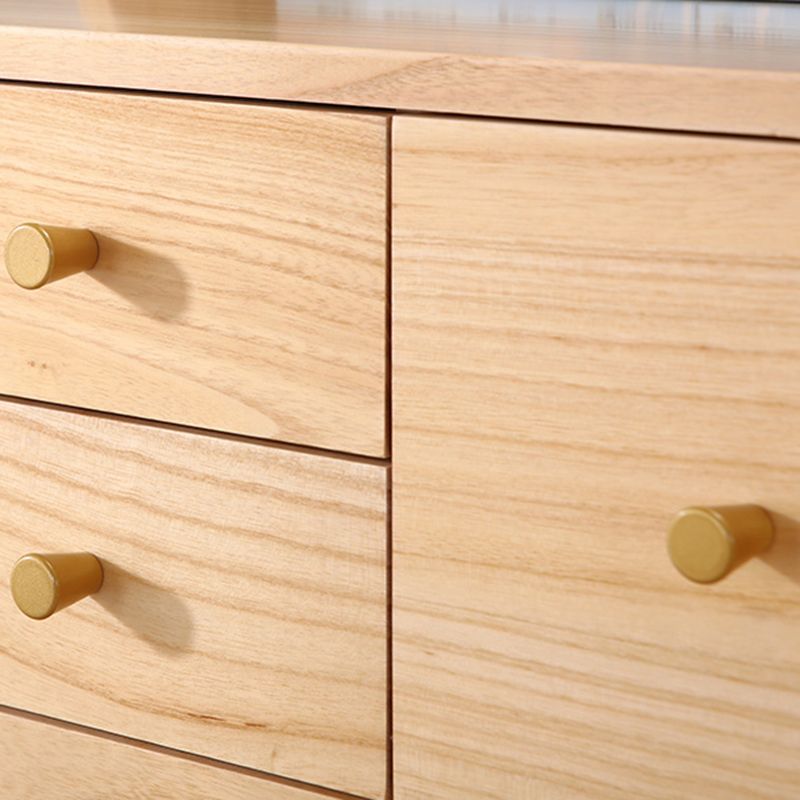 Solid Wood Accent Chest with Straight Legs 15.74" Wide Chest with 6 Drawers