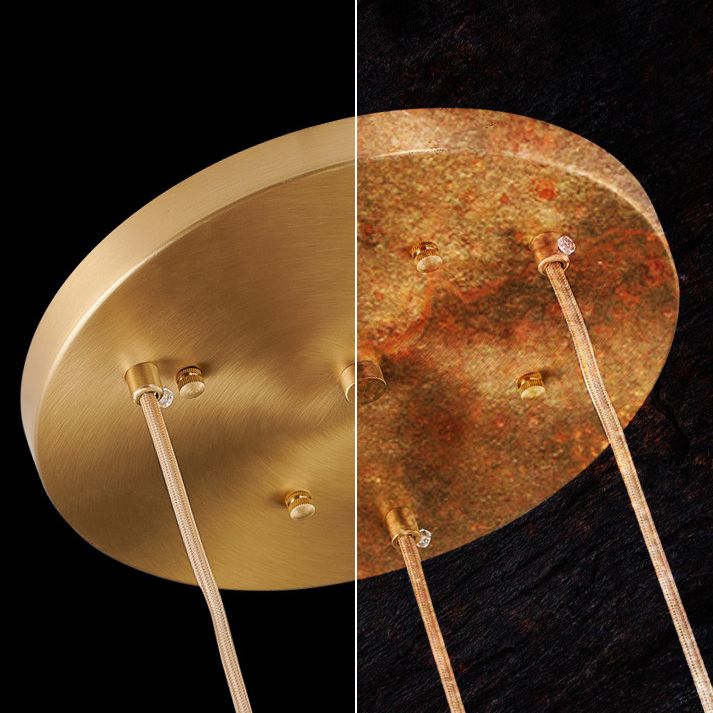 Contemporary Pendant Clear Crystal Hanging Ceiling Light for Spiral Stair