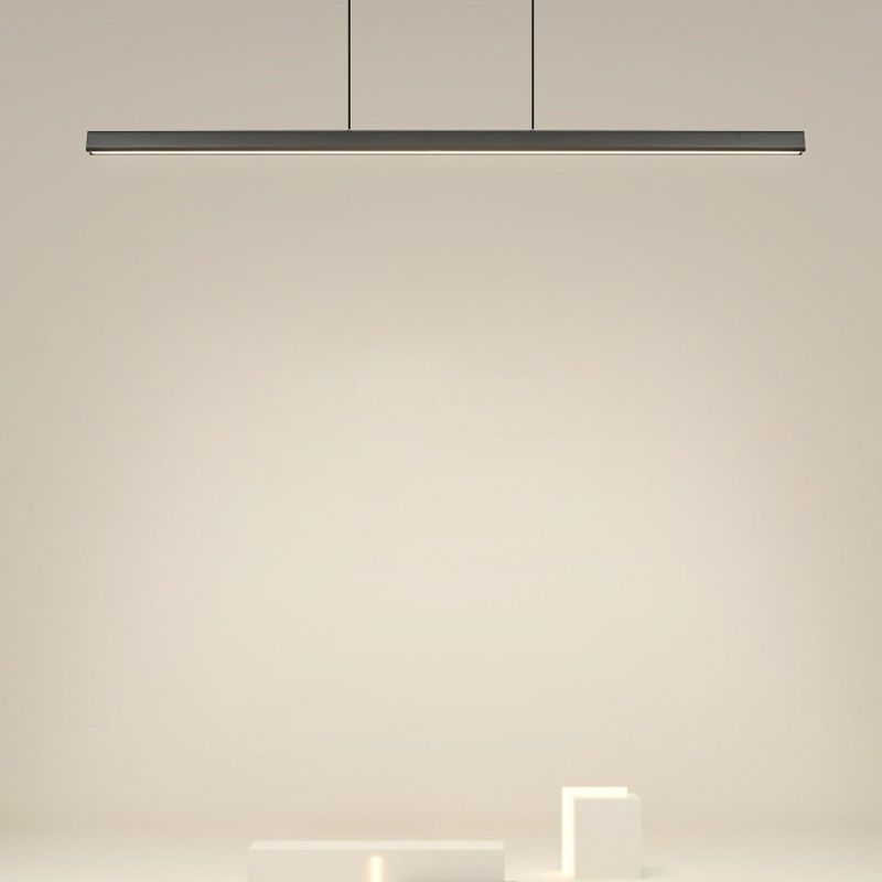 Colgante de isla LED de metal nórdico de la isla de 47.5 "de ancho de ancho de ancho para sala de estar para sala de estar