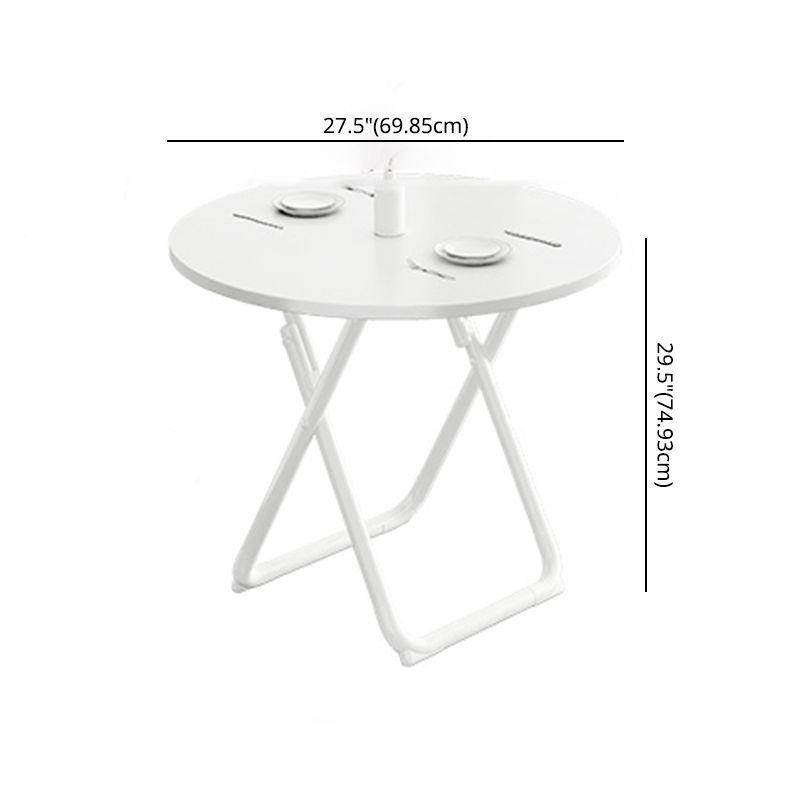 Contemporary Wood Top DiningRoomSet Foldable Dining Table Furniture for Dining Room