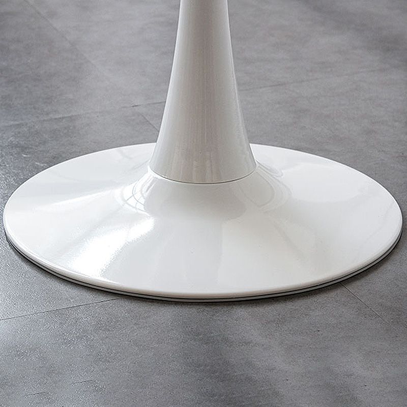 29.1"H Round Solid Color Slate Coffee Table 1 Single Modern Cocktail Table