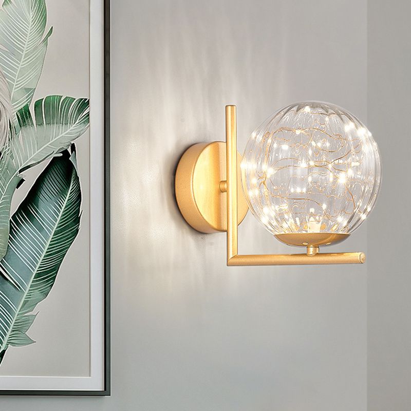 1 luminaire mural en verre clair