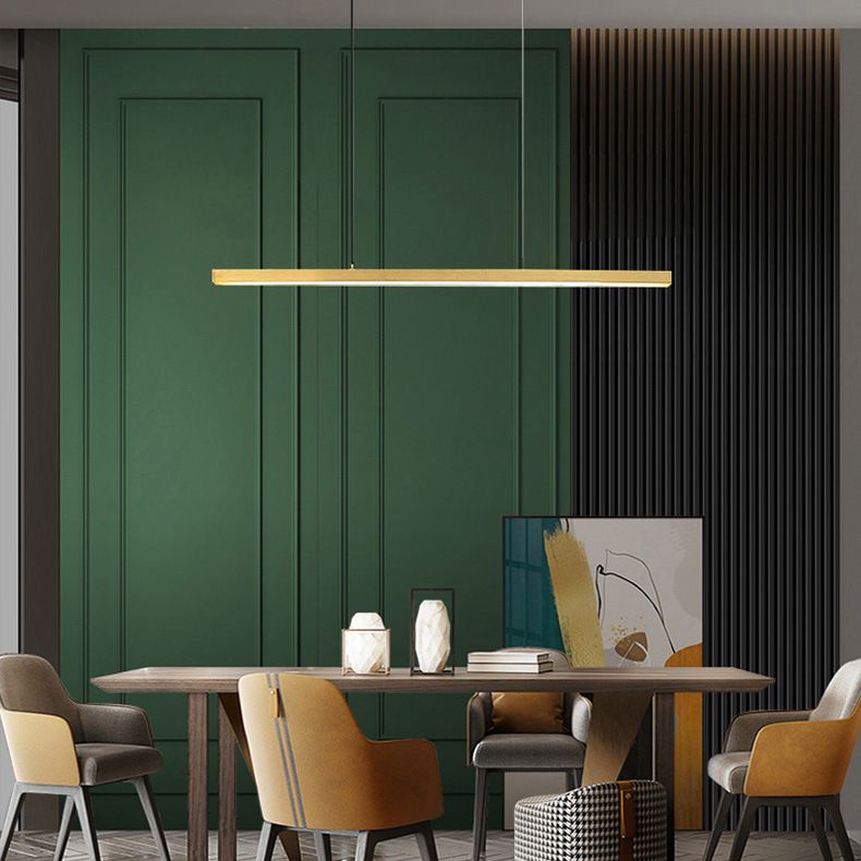 Modern Simplicity Round Chandelier Lamp Aluminum Hanging Pendant Lights for Restaurant