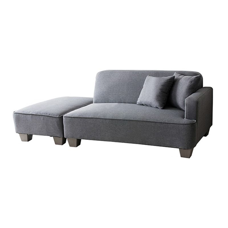 Modern Cotton Blend Sleeper Chair Bed Square Arms Lounge Chair