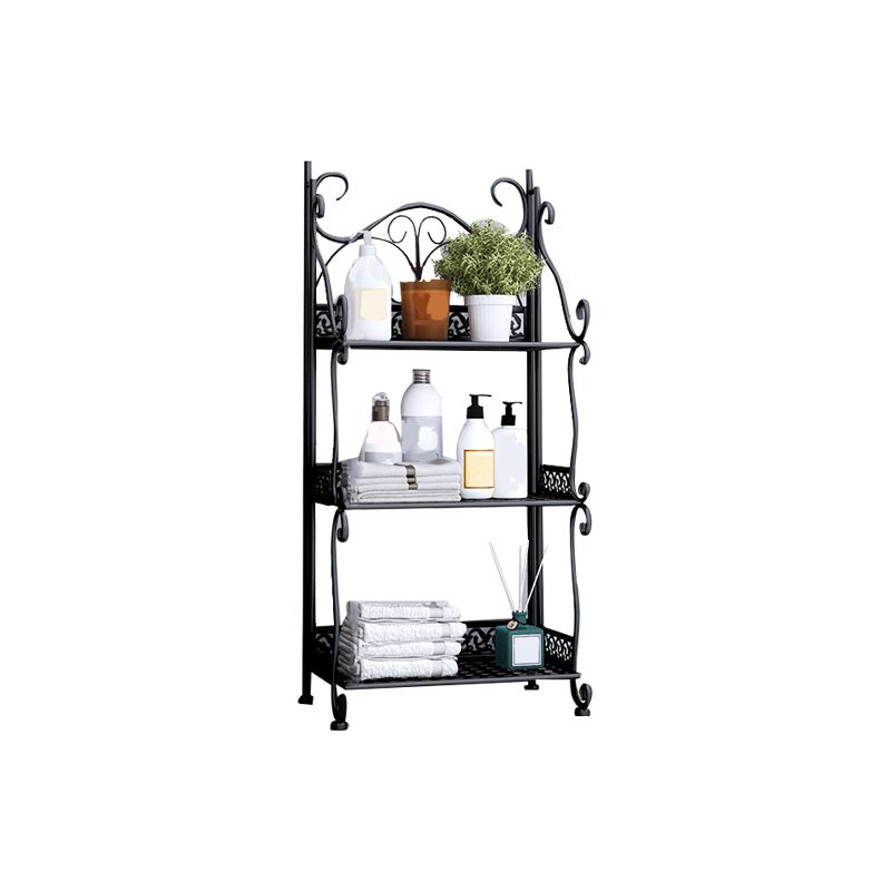 Modern Metal Vertical Shelf Bookcase Open Bookshelf for Bedroom