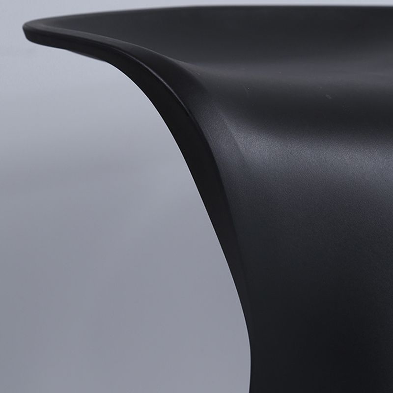 Scandinavian Plastic Barstools for Home Backless Stools with Plastic Base