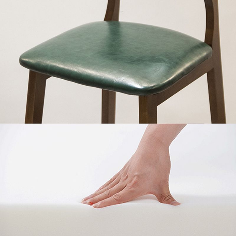 Taburete moderno sin brazos para mostrador, taburete de bar de café de madera con pedal y cojín