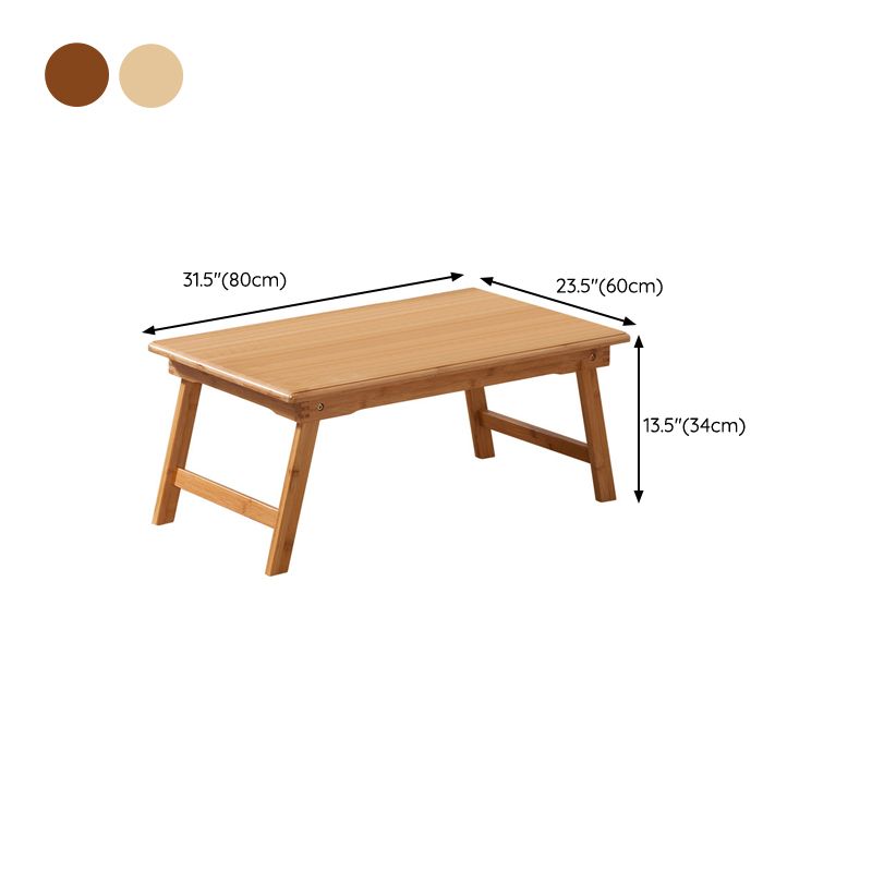 Solid Wood Modern Laptop Desk Floating Rectangular Writing Desk