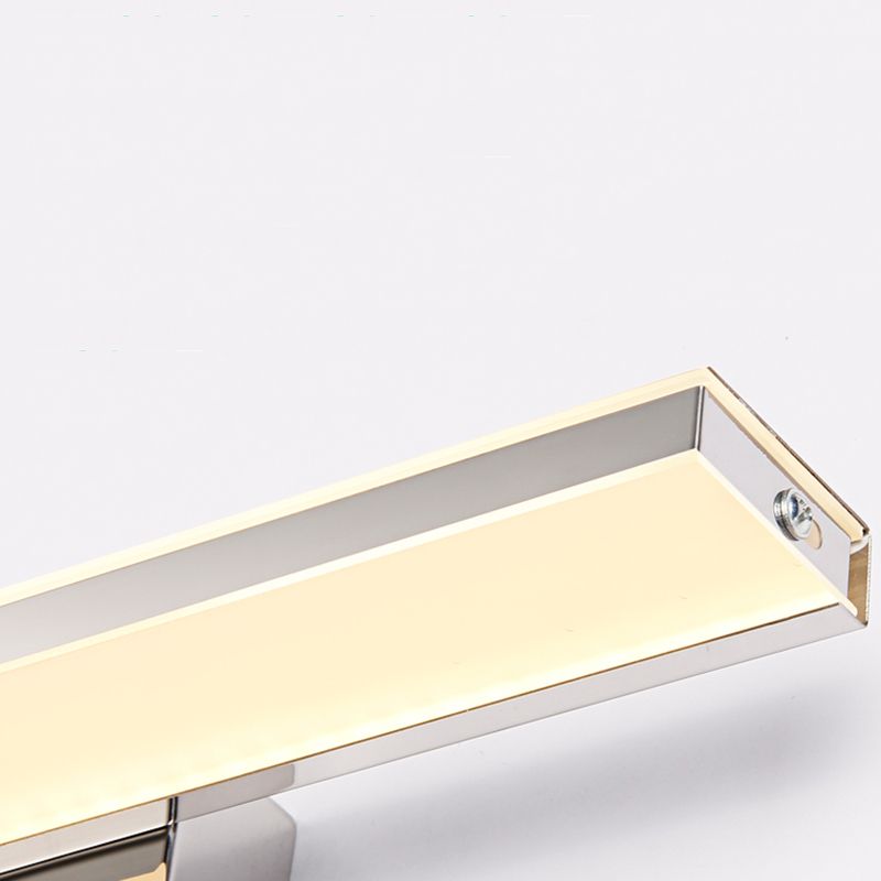Lampada a parete lineare in acciaio inossidabile Sconce Minimalismo Sconcetto per il bagno