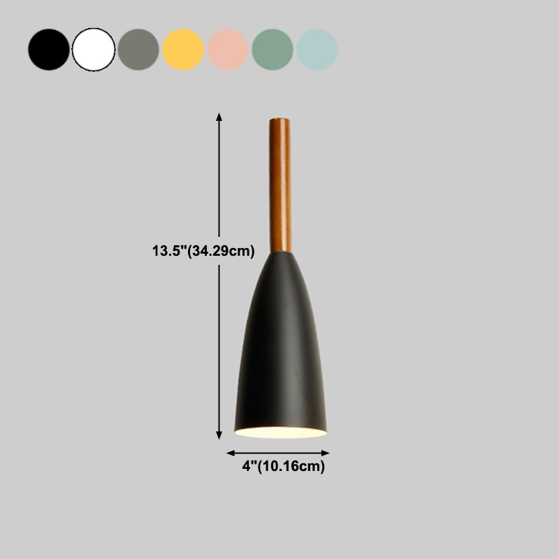 Cone Shape Hanging Light Modern Style Metal 1 Light Hanging Lighting for Living Room