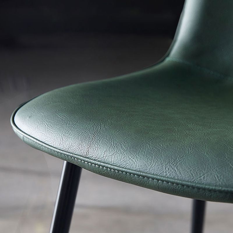 Noordse stijl keuken metalen eetstoelen eetstoel zonder mantel aan de zijkant