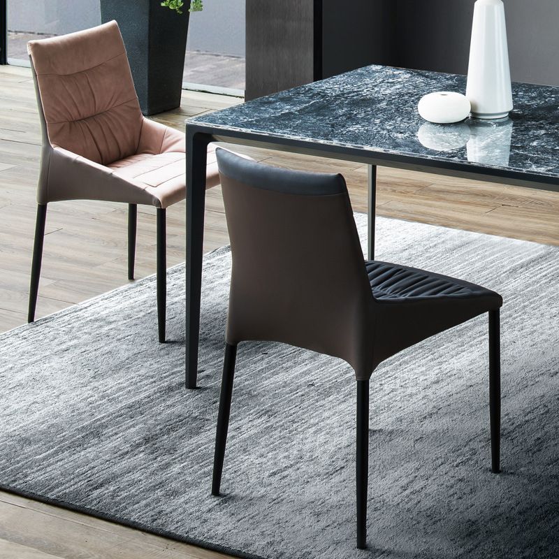 Home Dining Room Arm Chair Black Legs Upholstered Dining Chair