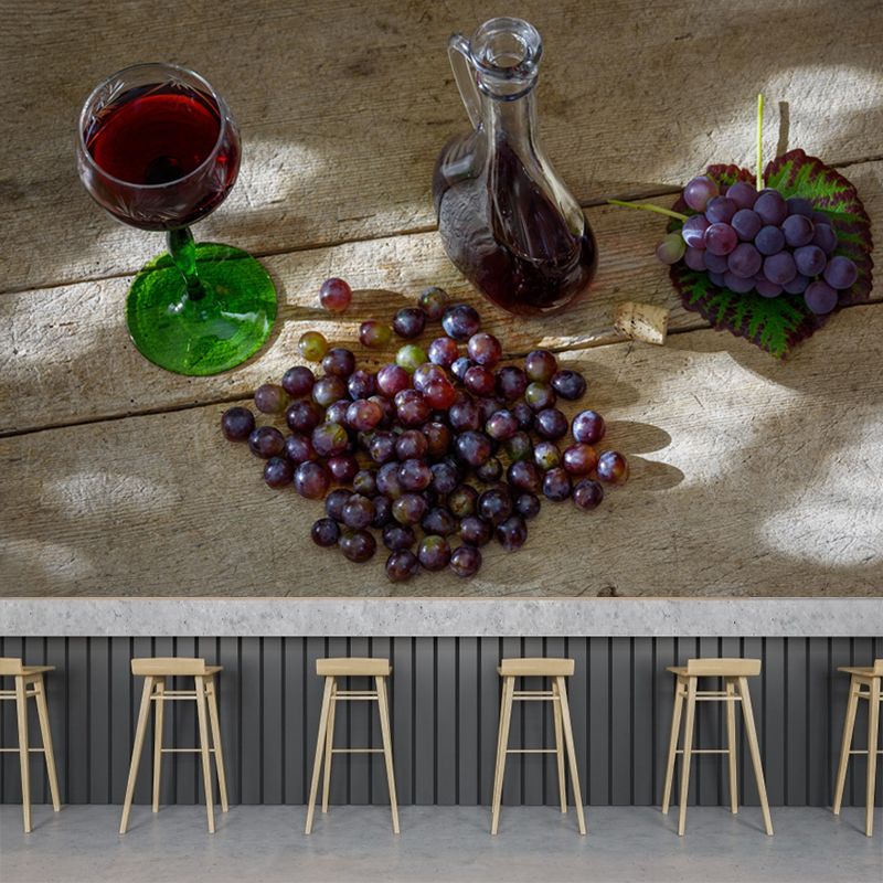 Commercial Wine Shop Mural Horizontal Photography Wallpaper Moisture Resistant